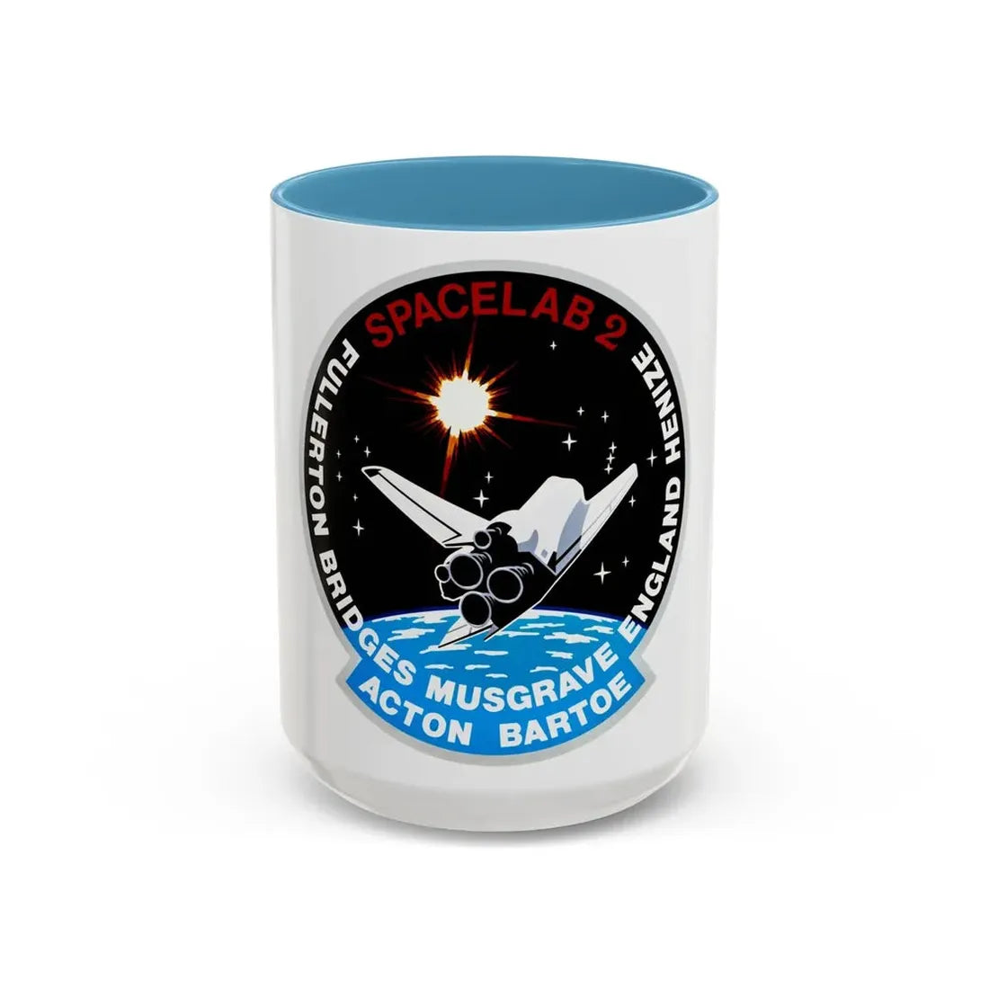 STS 51 f (NASA) Accent Coffee Mug 15oz Light Blue - Go Mug Yourself