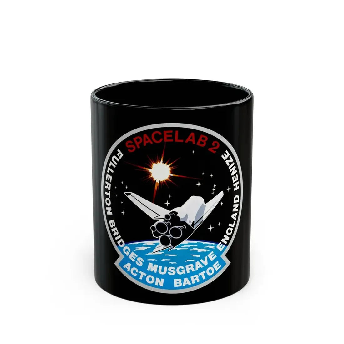 STS 51 f (NASA) Black Coffee Mug 11oz - Go Mug Yourself