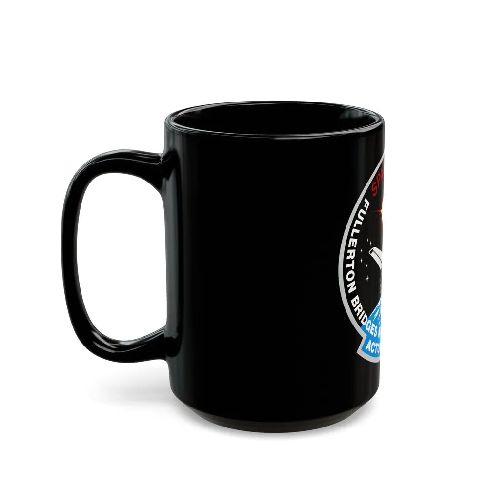 STS 51 f (NASA) Black Coffee Mug-Go Mug Yourself