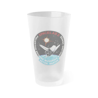 STS 51 f (NASA) Frosted Pint Glass 16oz 16oz Frosted - Go Mug Yourself