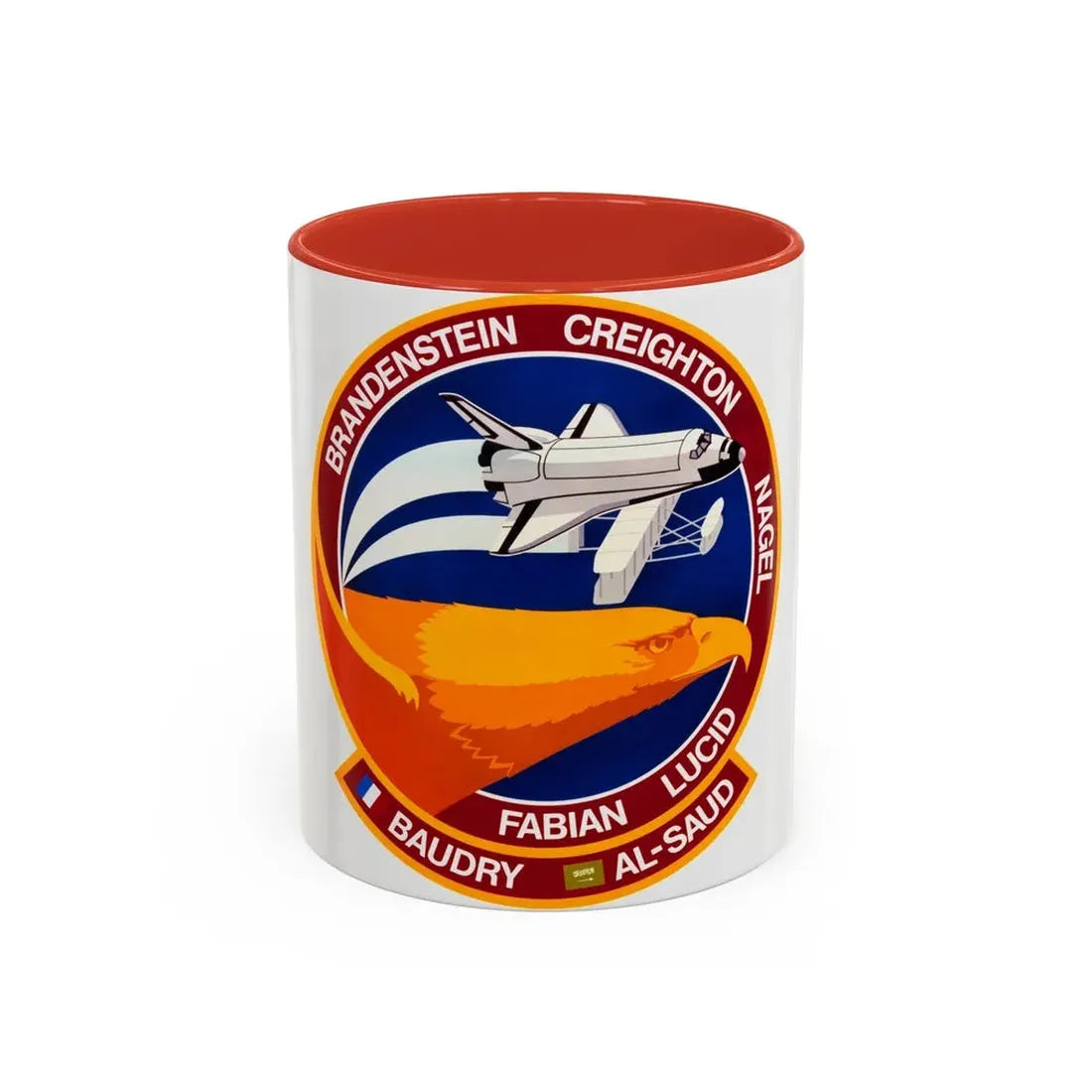 STS 51 g (NASA) Accent Coffee Mug 11oz Red - Go Mug Yourself