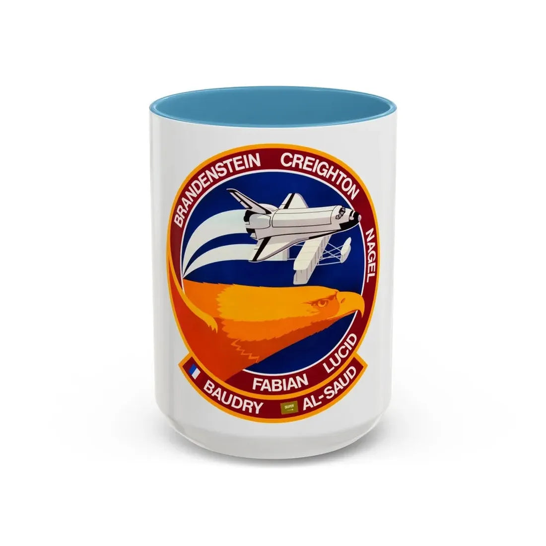 STS 51 g (NASA) Accent Coffee Mug 15oz Light Blue - Go Mug Yourself