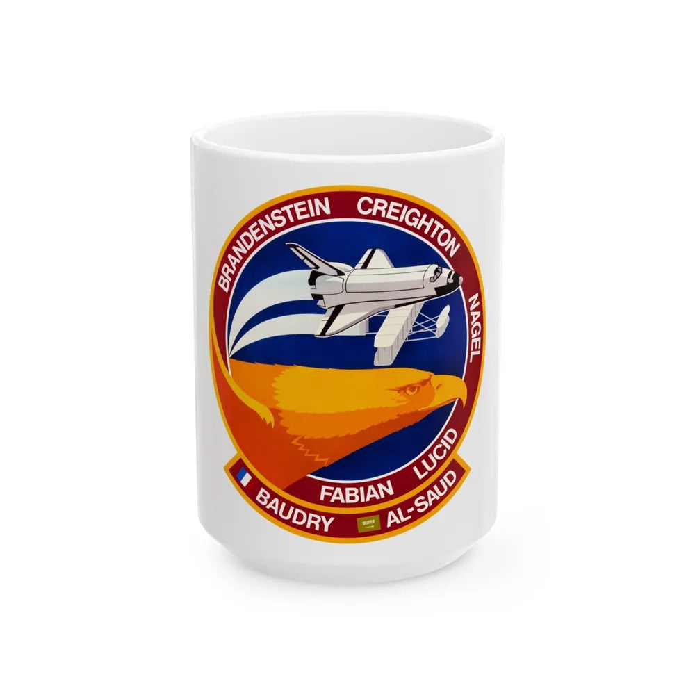 STS 51 g (NASA) White Coffee Mug-15oz-Go Mug Yourself