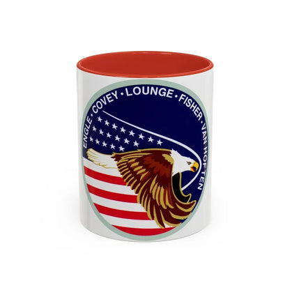 STS 51 i (NASA) Accent Coffee Mug 11oz Red - Go Mug Yourself