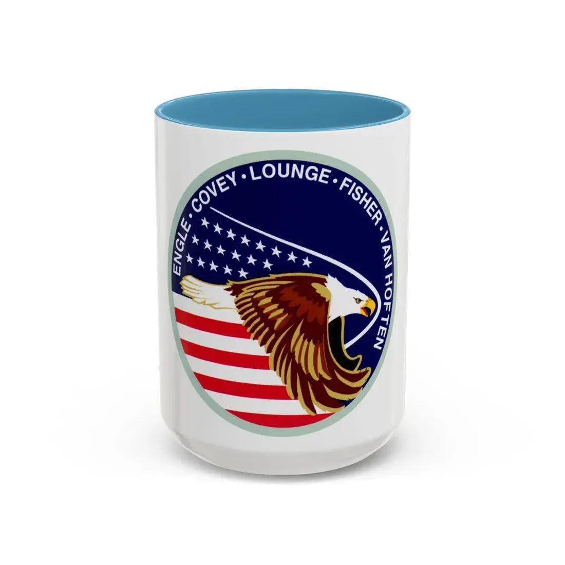STS 51 i (NASA) Accent Coffee Mug 15oz Light Blue - Go Mug Yourself