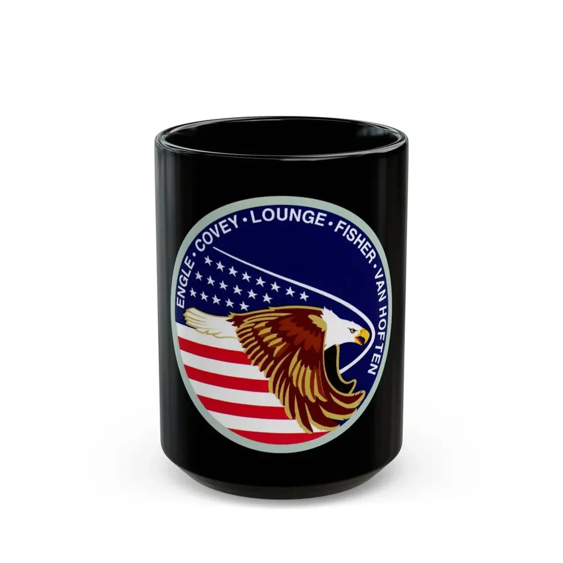 STS 51 i (NASA) Black Coffee Mug 15oz - Go Mug Yourself