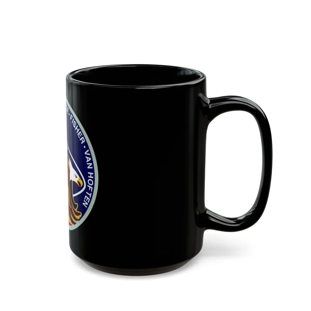 STS 51 i (NASA) Black Coffee Mug-Go Mug Yourself