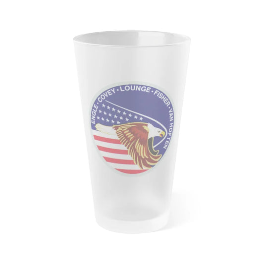 STS 51 i (NASA) Frosted Pint Glass 16oz-16oz-Frosted-Go Mug Yourself