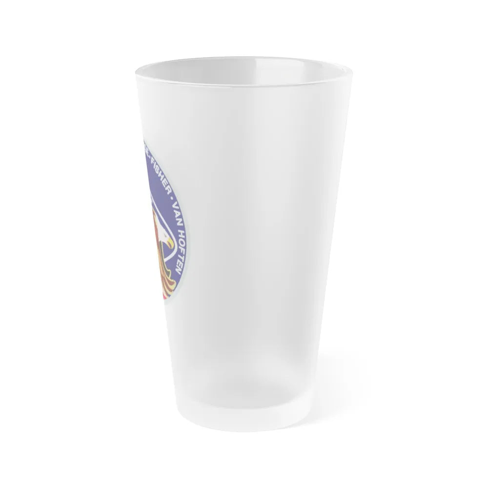 STS 51 i (NASA) Frosted Pint Glass 16oz-Go Mug Yourself