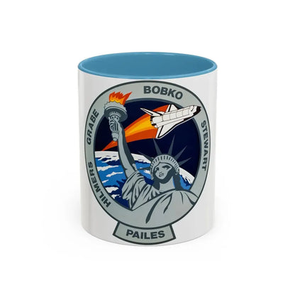 STS 51 j (NASA) Accent Coffee Mug 11oz Light Blue - Go Mug Yourself