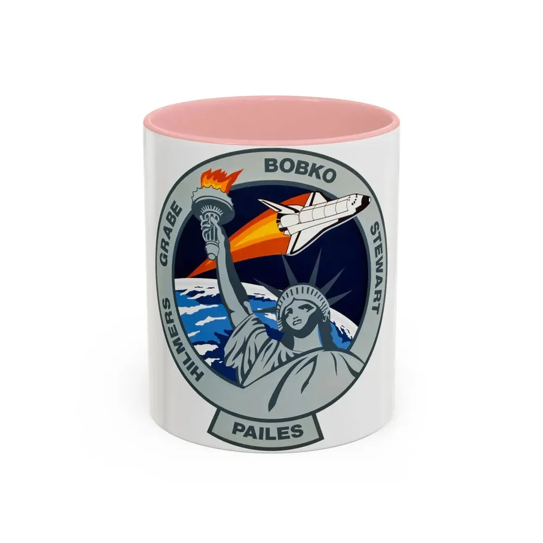 STS 51 j (NASA) Accent Coffee Mug 11oz Pink - Go Mug Yourself