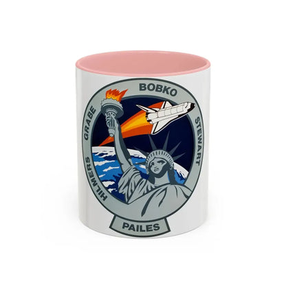 STS 51 j (NASA) Accent Coffee Mug 11oz Pink - Go Mug Yourself