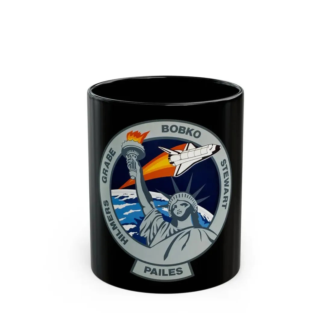 STS 51 j (NASA) Black Coffee Mug 11oz - Go Mug Yourself