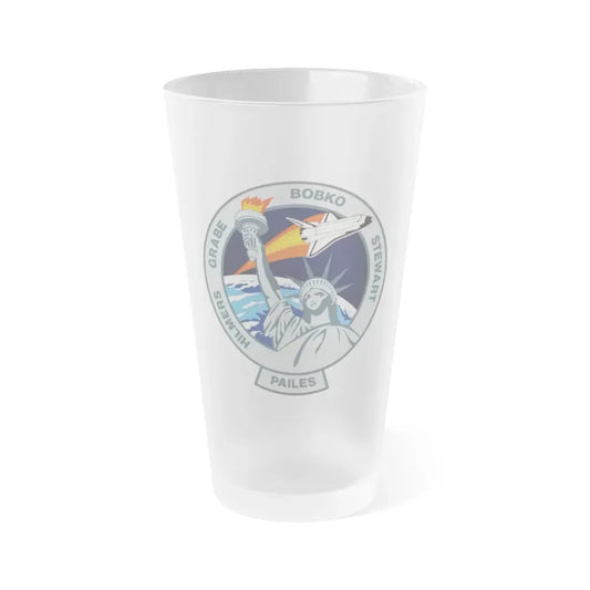 STS 51 j (NASA) Frosted Pint Glass 16oz 16oz Frosted - Go Mug Yourself