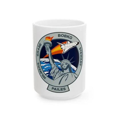 STS 51 j (NASA) White Coffee Mug 15oz - Go Mug Yourself