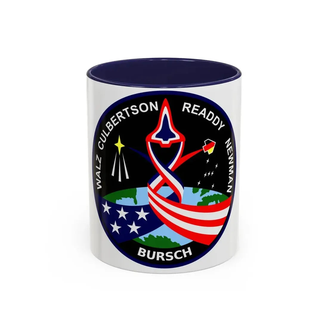 STS 51 L (NASA) Accent Coffee Mug 11oz Navy - Go Mug Yourself