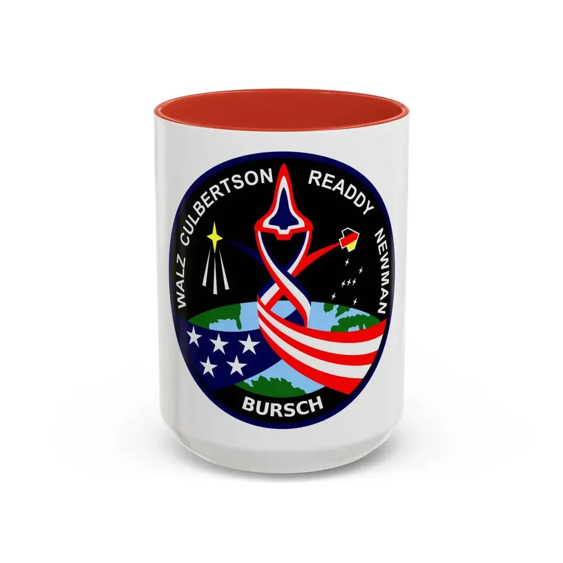 STS 51 L (NASA) Accent Coffee Mug 15oz Red - Go Mug Yourself