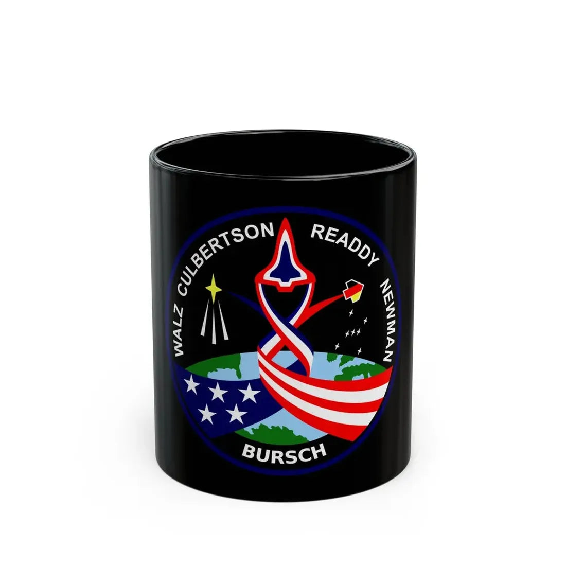 STS 51 L (NASA) Black Coffee Mug 11oz - Go Mug Yourself