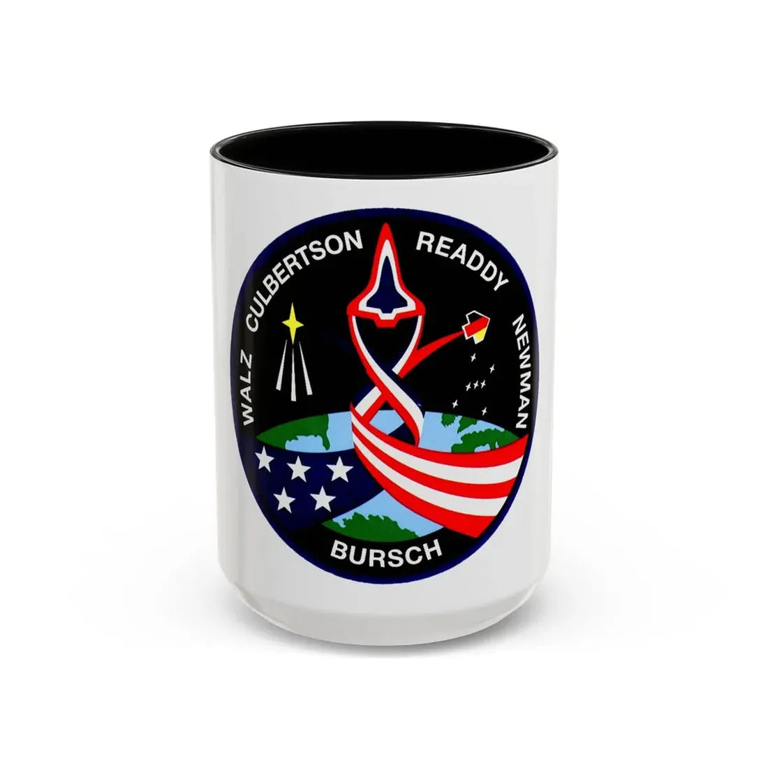 STS 51 (NASA) Accent Coffee Mug 15oz Black - Go Mug Yourself