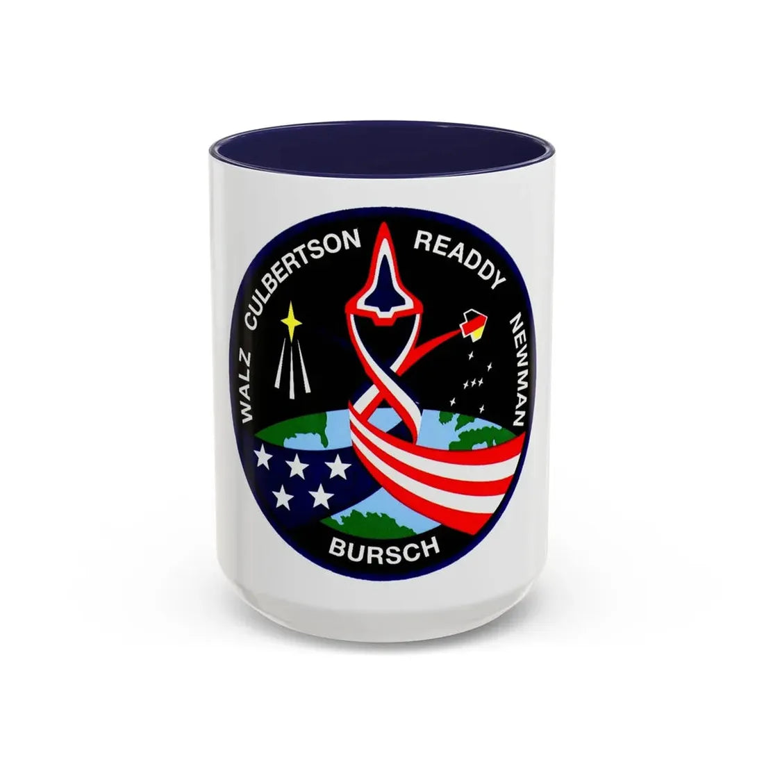 STS 51 (NASA) Accent Coffee Mug 15oz Navy - Go Mug Yourself