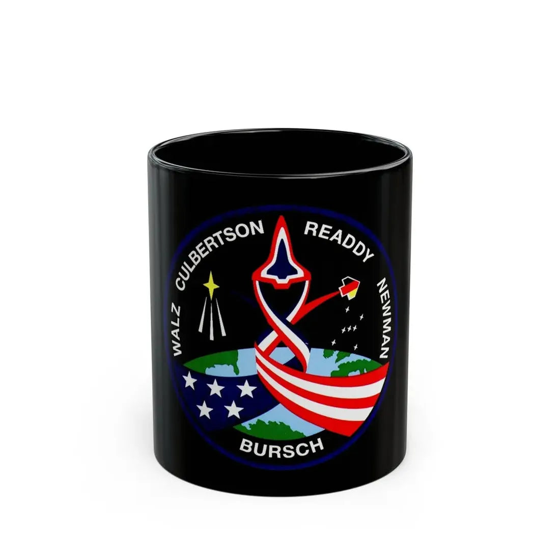 STS 51 (NASA) Black Coffee Mug 11oz - Go Mug Yourself
