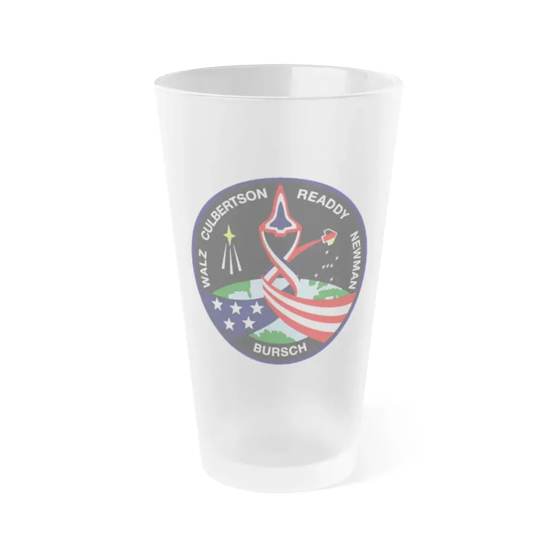 STS 51 (NASA) Frosted Pint Glass 16oz Default Title - Go Mug Yourself