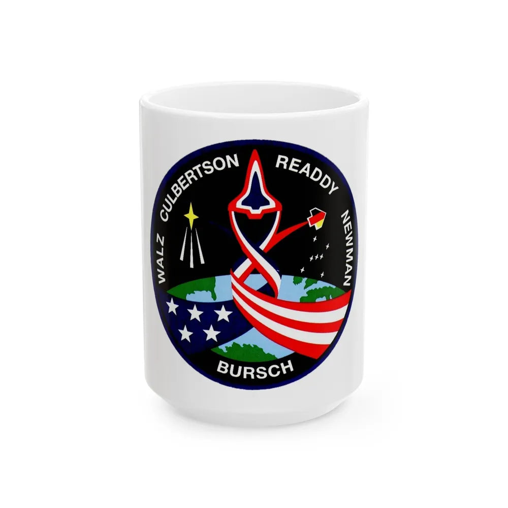 STS 51 (NASA) White Coffee Mug-15oz-Go Mug Yourself