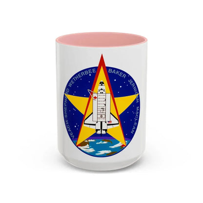 STS 52 (NASA) Accent Coffee Mug 15oz Pink - Go Mug Yourself