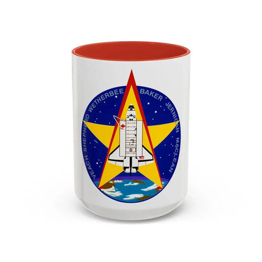 STS 52 (NASA) Accent Coffee Mug 15oz Red - Go Mug Yourself