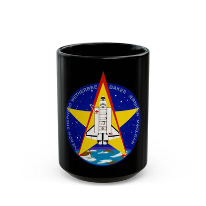 STS 52 (NASA) Black Coffee Mug-15oz-Go Mug Yourself