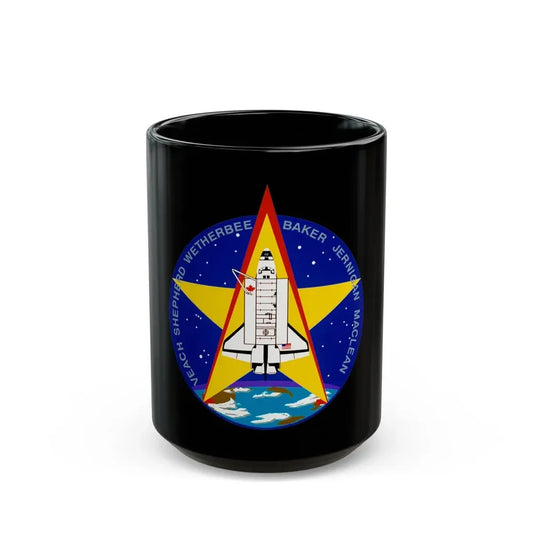 STS 52 (NASA) Black Coffee Mug 15oz - Go Mug Yourself