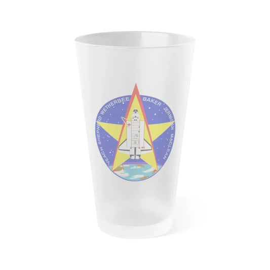 STS 52 (NASA) Frosted Pint Glass 16oz Default Title - Go Mug Yourself