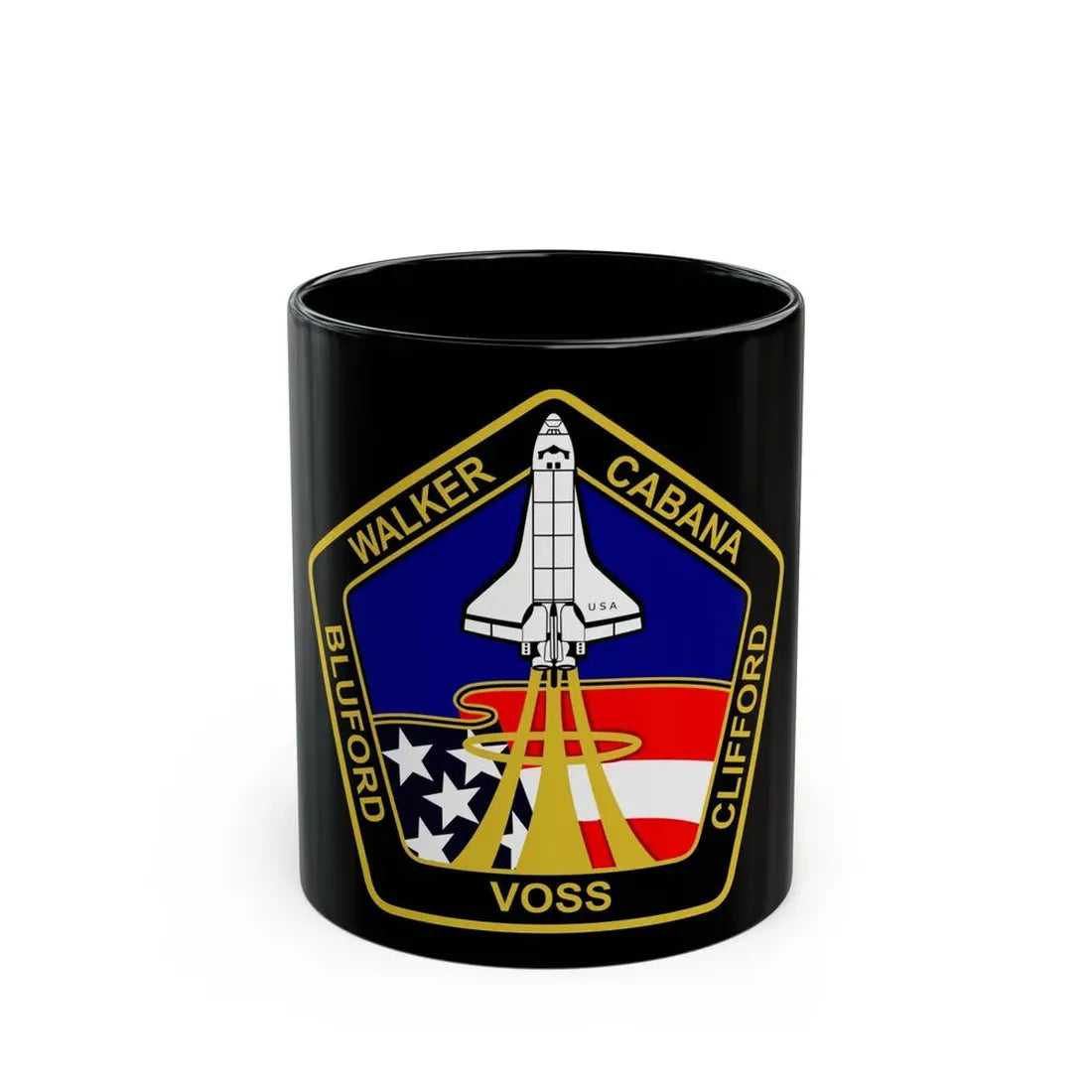 STS 53 (NASA) Black Coffee Mug 11oz - Go Mug Yourself