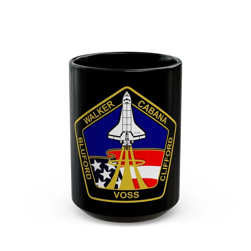 STS 53 (NASA) Black Coffee Mug-15oz-Go Mug Yourself