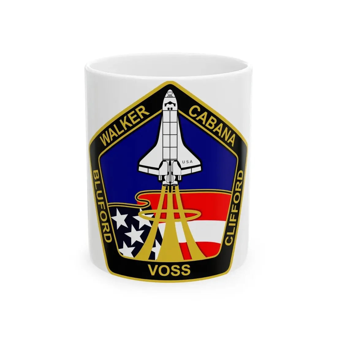 STS 53 (NASA) White Coffee Mug 11oz - Go Mug Yourself