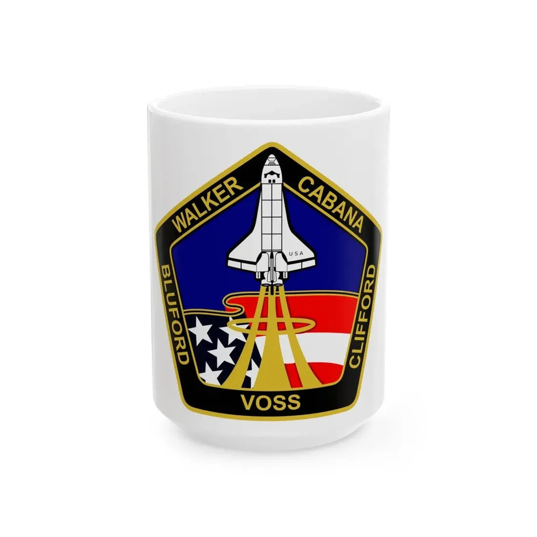STS 53 (NASA) White Coffee Mug 15oz - Go Mug Yourself