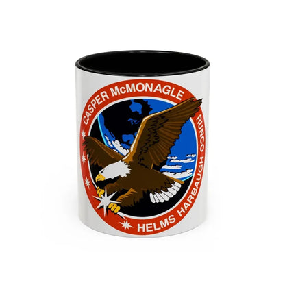 STS 54 (NASA) Accent Coffee Mug 11oz Black - Go Mug Yourself
