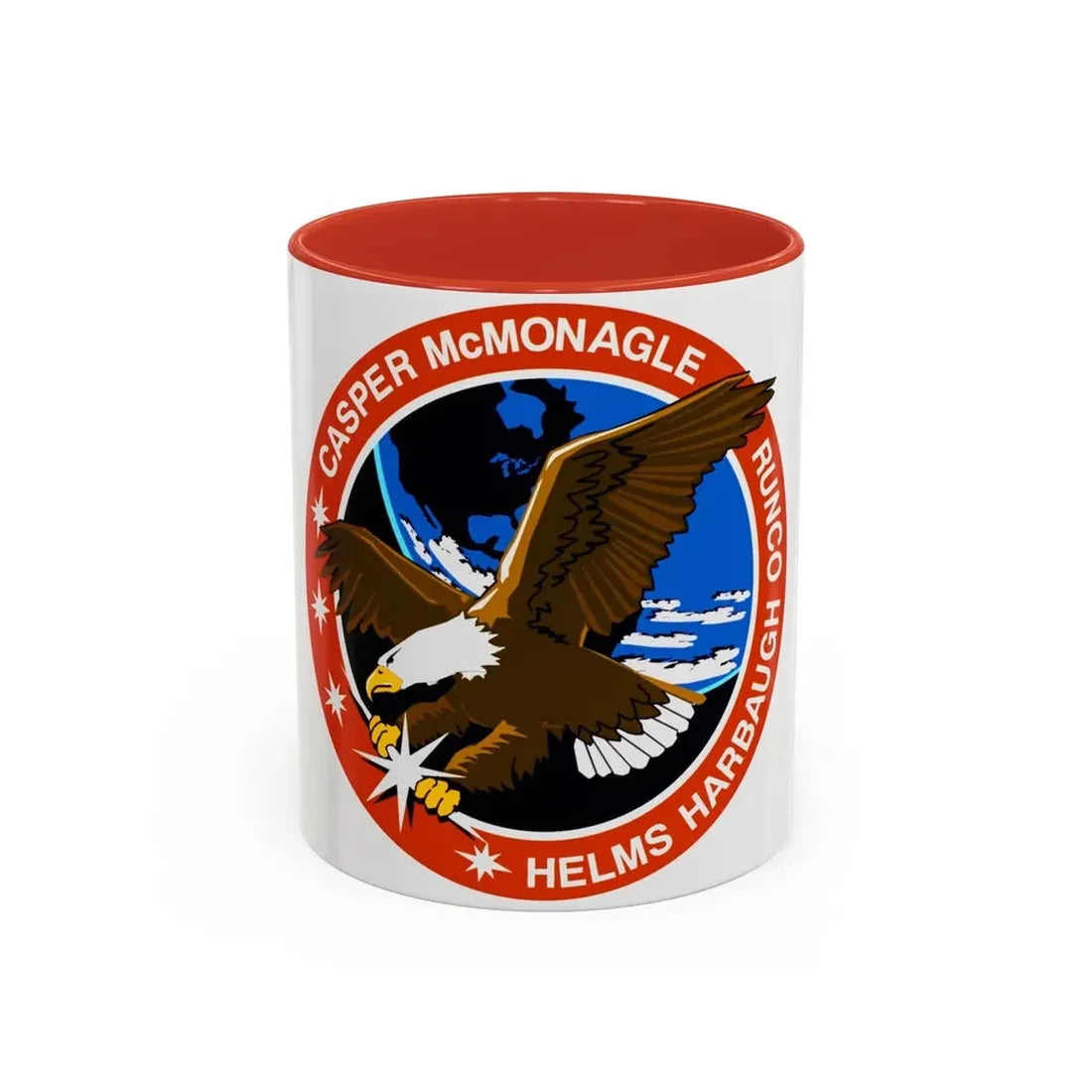 STS 54 (NASA) Accent Coffee Mug 11oz Red - Go Mug Yourself