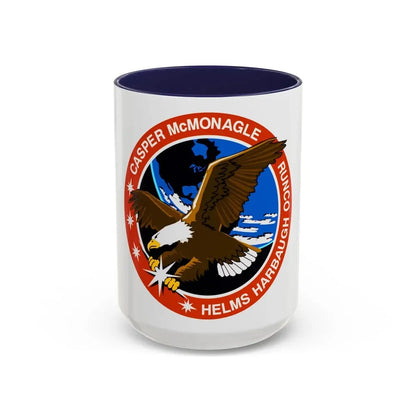 STS 54 (NASA) Accent Coffee Mug 15oz Navy - Go Mug Yourself