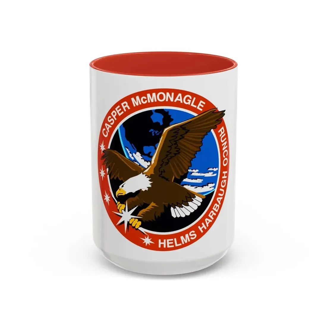 STS 54 (NASA) Accent Coffee Mug 15oz Red - Go Mug Yourself