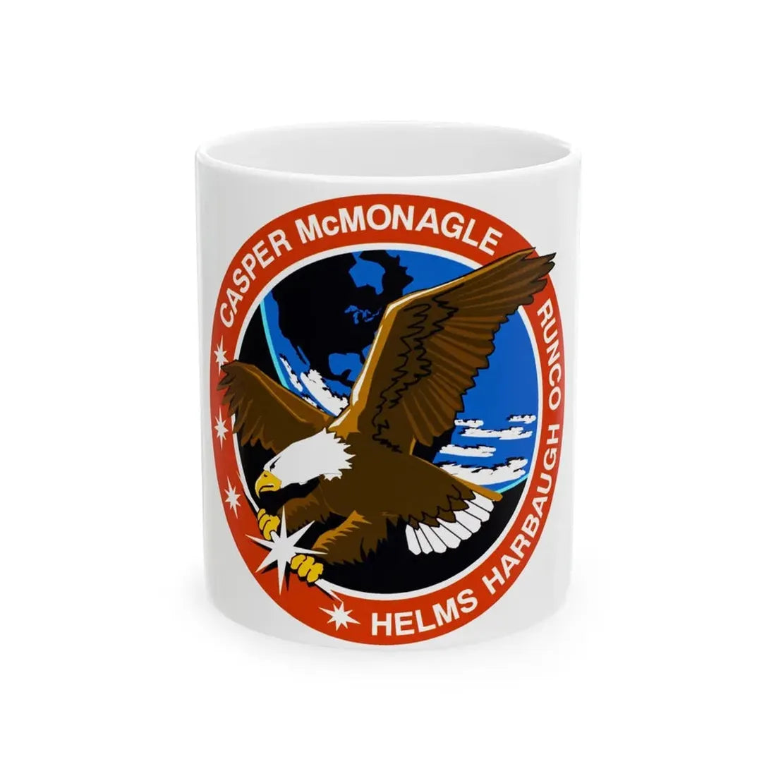STS 54 (NASA) White Coffee Mug 11oz - Go Mug Yourself