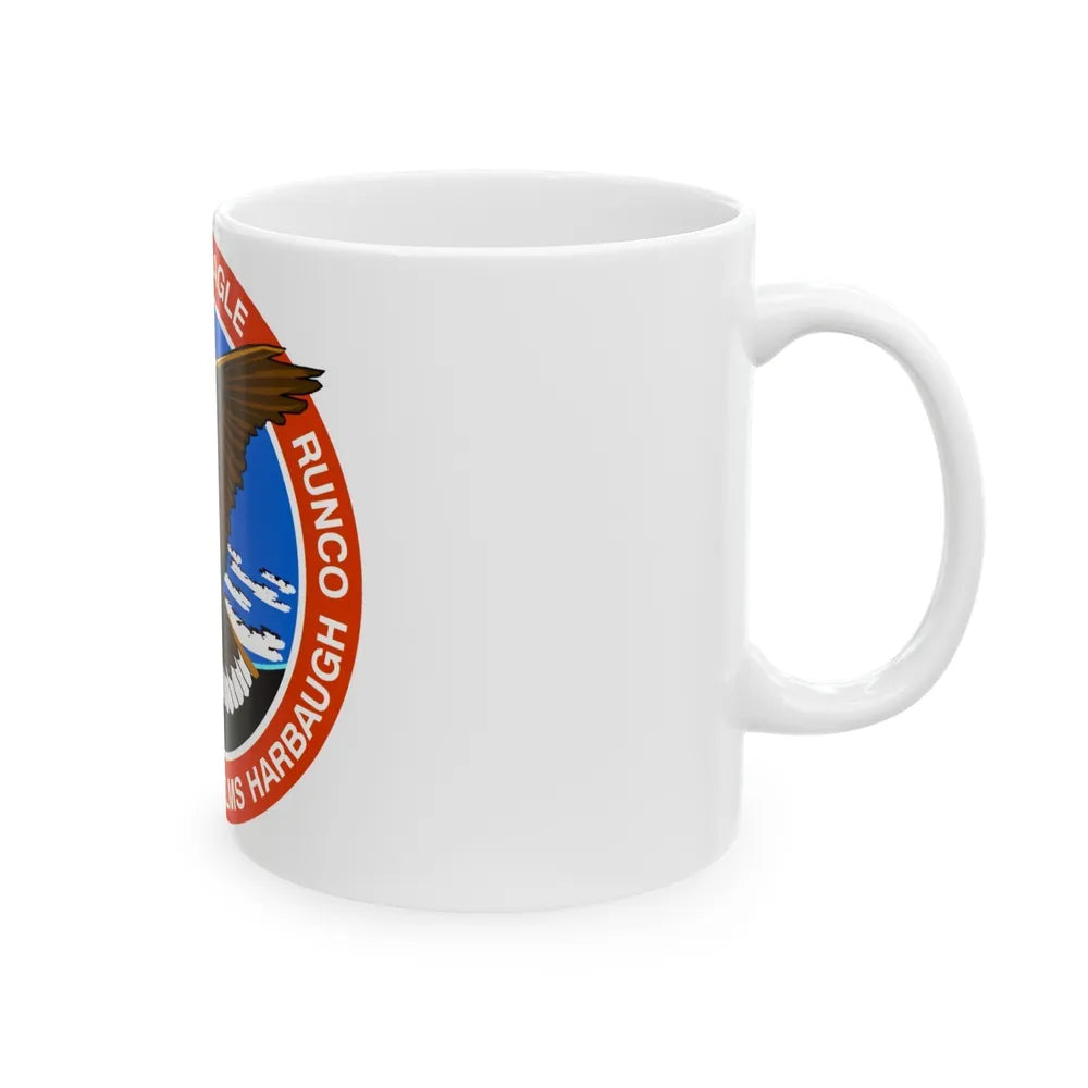 STS 54 (NASA) White Coffee Mug-Go Mug Yourself