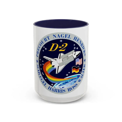 STS 55 (NASA) Accent Coffee Mug 15oz Navy - Go Mug Yourself