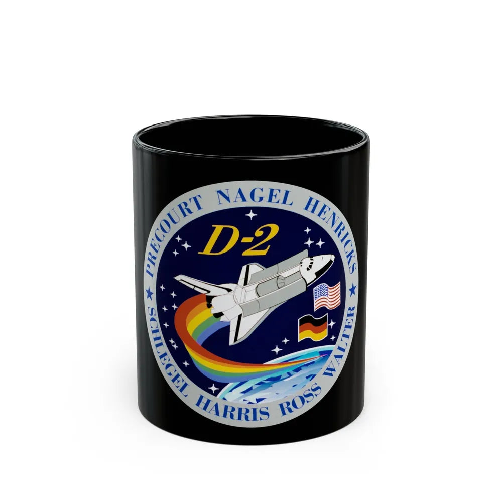 STS 55 (NASA) Black Coffee Mug-11oz-Go Mug Yourself