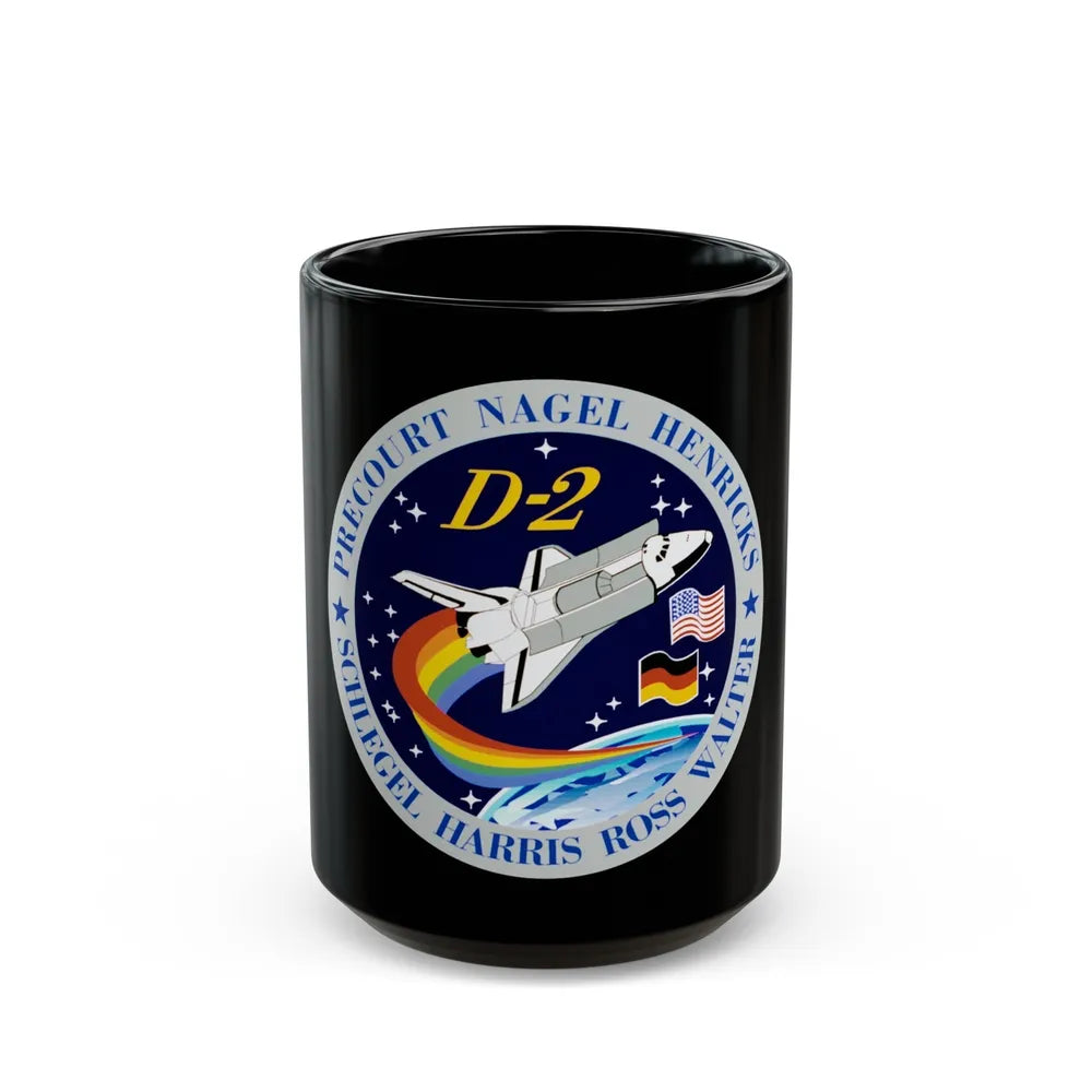 STS 55 (NASA) Black Coffee Mug-15oz-Go Mug Yourself