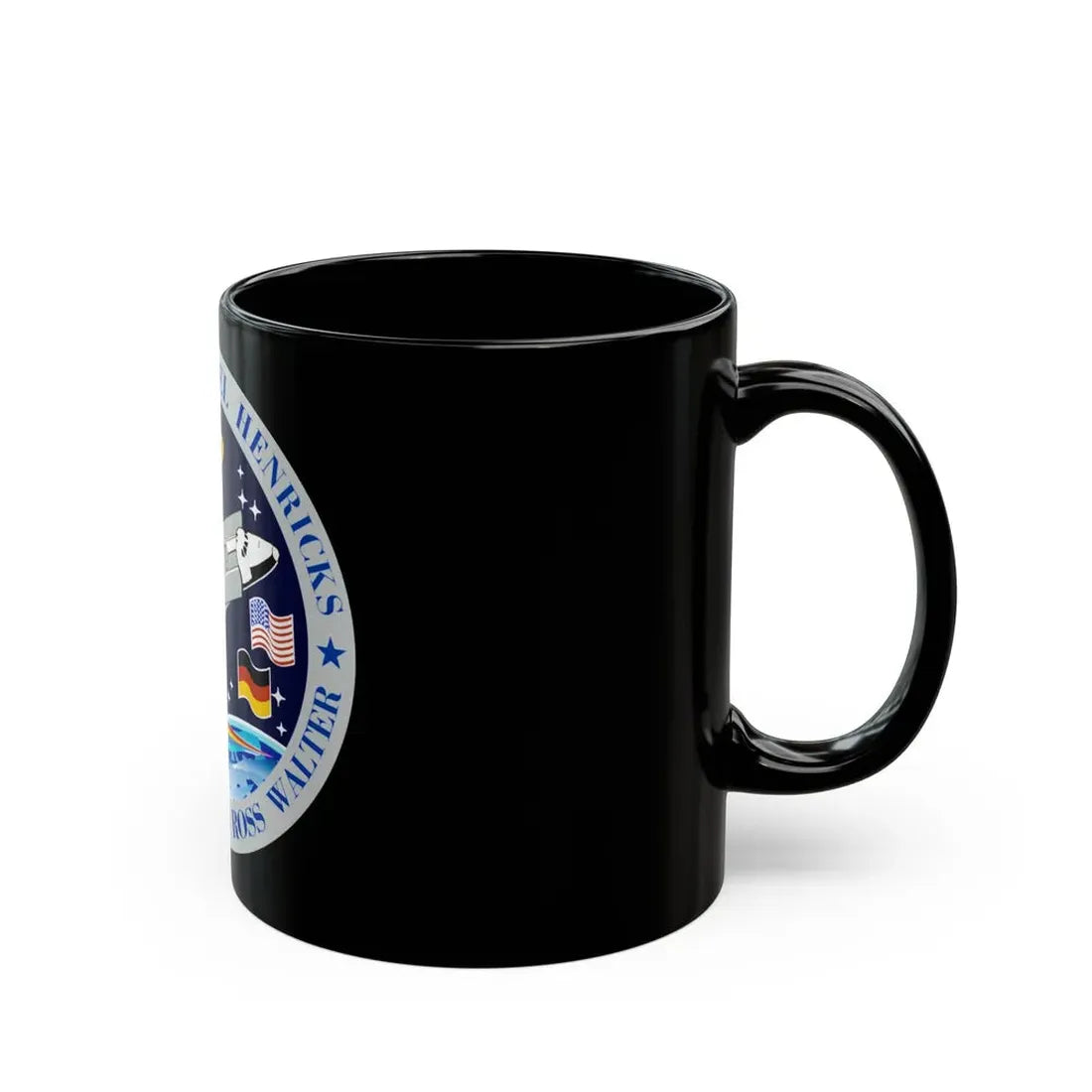 STS 55 (NASA) Black Coffee Mug - Go Mug Yourself