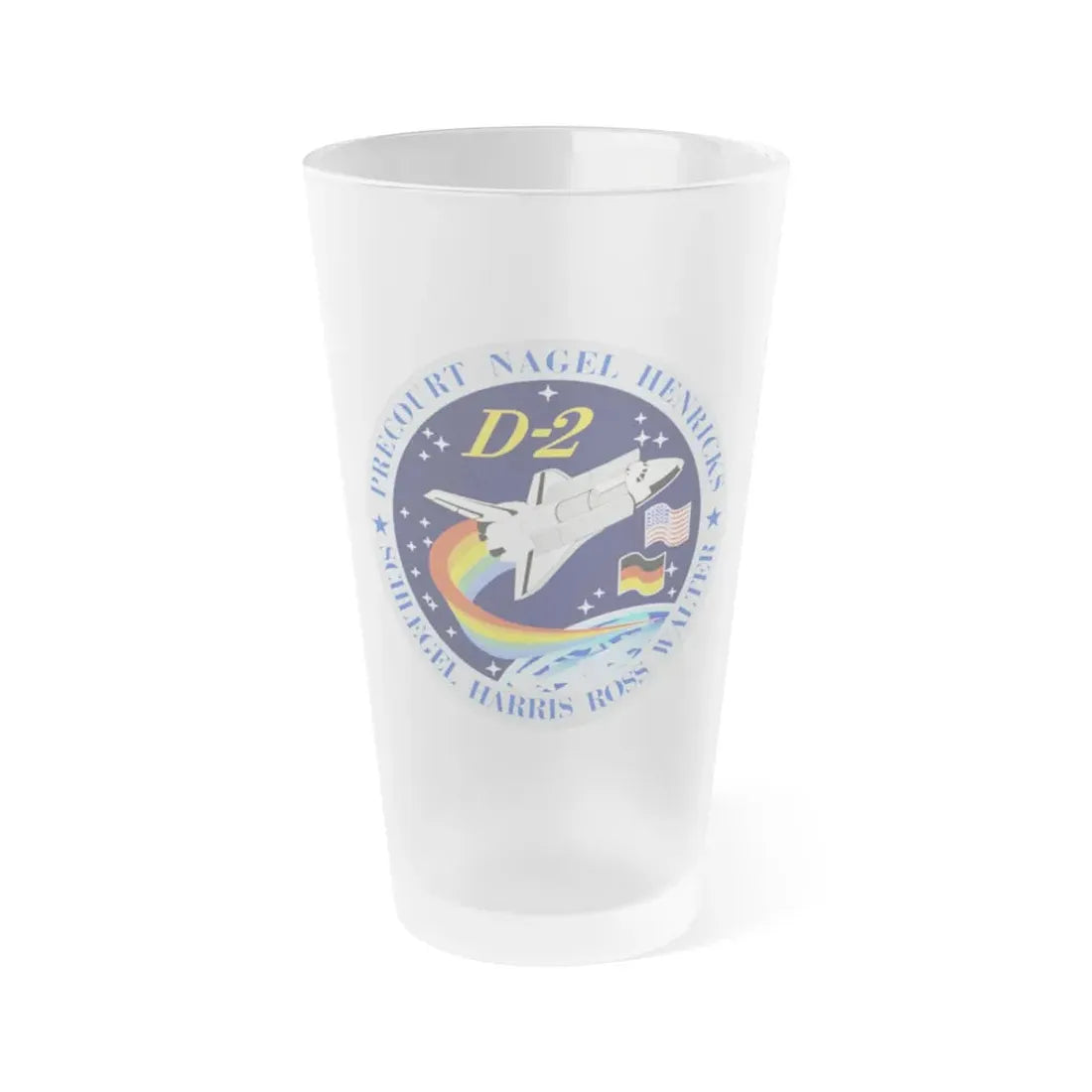 STS 55 (NASA) Frosted Pint Glass 16oz Default Title - Go Mug Yourself