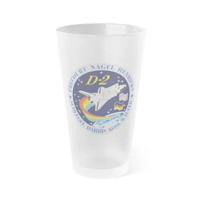 STS 55 (NASA) Frosted Pint Glass 16oz Default Title - Go Mug Yourself