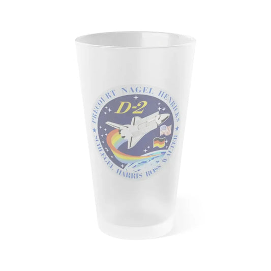 STS 55 (NASA) Frosted Pint Glass 16oz Default Title - Go Mug Yourself