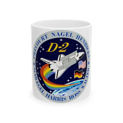 STS 55 (NASA) White Coffee Mug-11oz-Go Mug Yourself